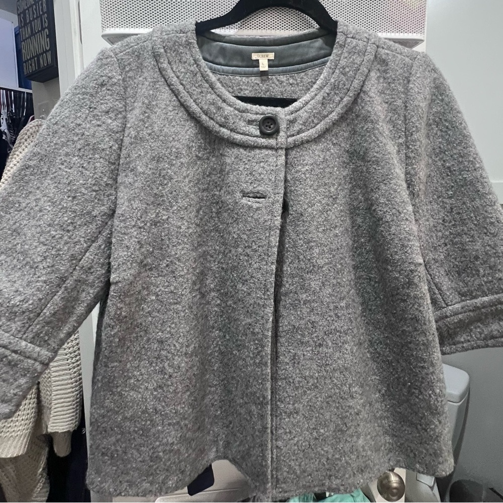 GUC - J. Crew cropped jacket. Size Large.